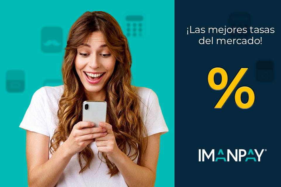 ¡La mejor tasa del mercado solo con IMANPAY!